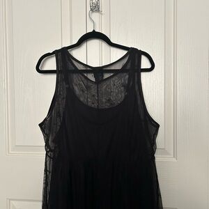 Disney Black Sheer Dress with Butterfly Details